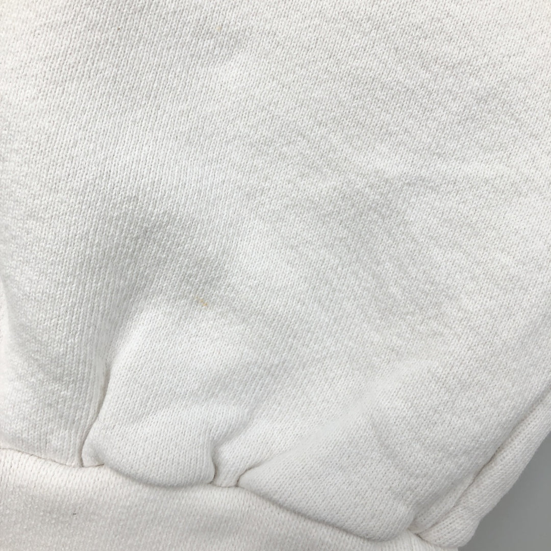 90'S Nike One Point Logo Sweatshirt Trainer Made in USA Men's L Size Vintage cotton white type Vintage Second Hand