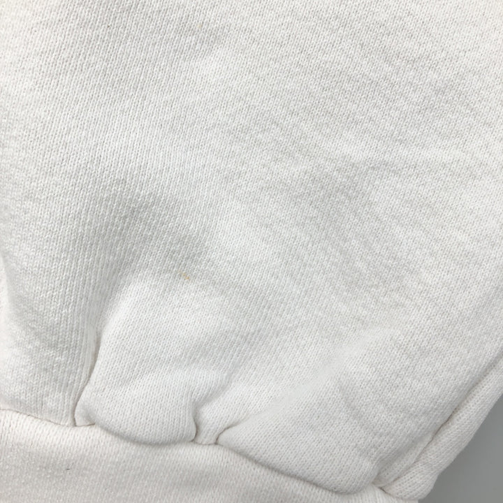 90'S Nike One Point Logo Sweatshirt Trainer Made in USA Men's L Size Vintage cotton white type Vintage Second Hand