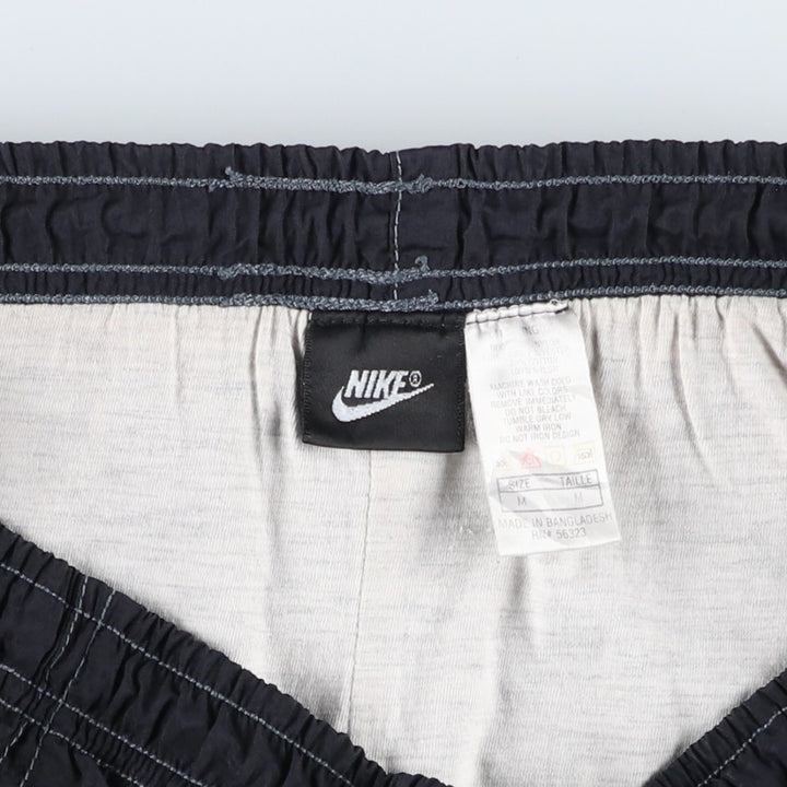 90'S Nike Nylon Pants, Shaka Shaka Pants, Men's M Size, Vintage Nylon black type Vintage Second Hand