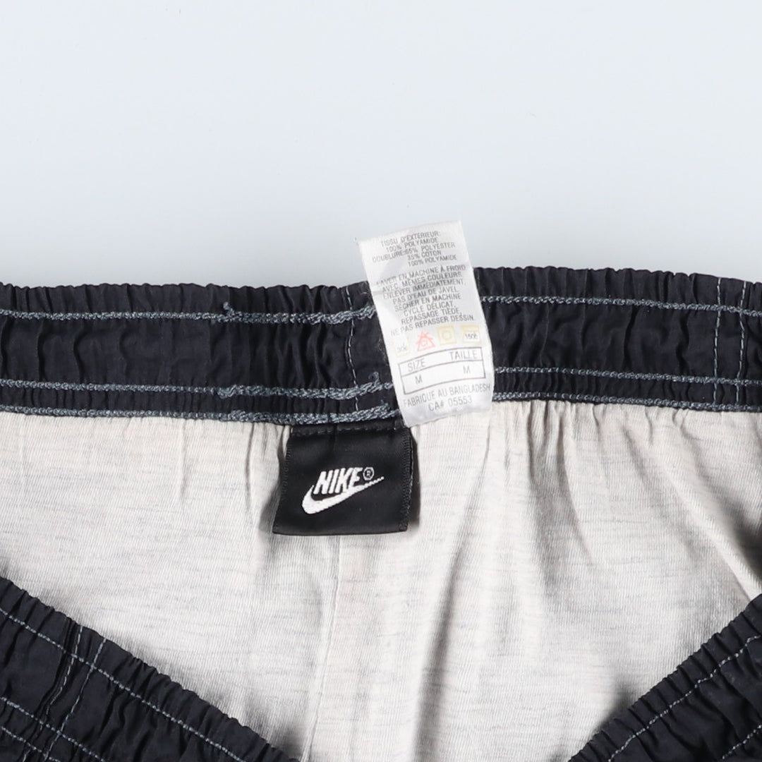 90'S Nike Nylon Pants, Shaka Shaka Pants, Men's M Size, Vintage Nylon black type Vintage Second Hand