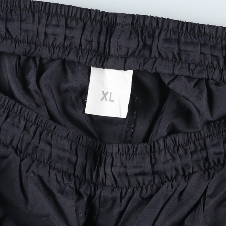 US NAVY Training Pants, Ripstop Nylon Pants, Shaka Shaka Pants, Made in USA, Men's XL Nylon black type Vintage Second Hand