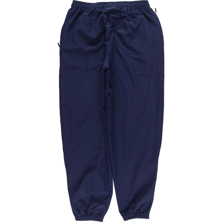 Vintage 1980'S Adidas warm-up pants, nylon, crinkly pants, men's size M. polyester navy blue type Vintage Second Hand