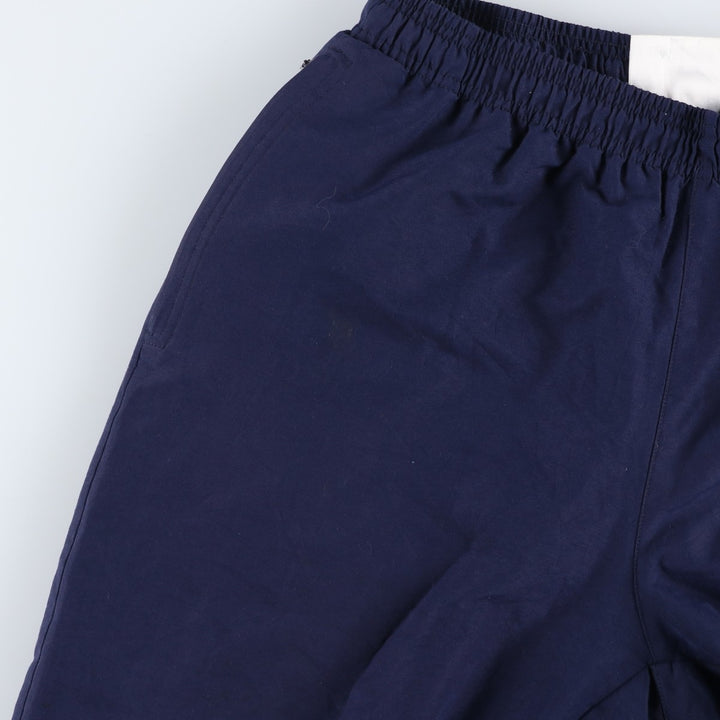 Vintage 1980'S Adidas warm-up pants, nylon, crinkly pants, men's size M. polyester navy blue type Vintage Second Hand