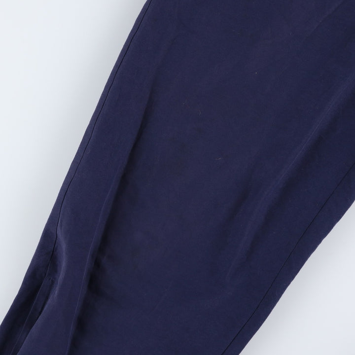 Vintage 1980'S Adidas warm-up pants, nylon, crinkly pants, men's size M. polyester navy blue type Vintage Second Hand