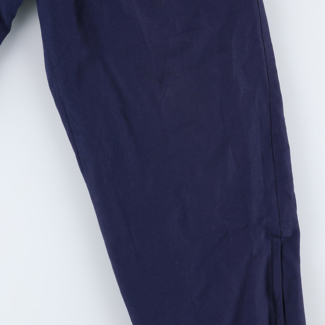 Vintage 1980'S Adidas warm-up pants, nylon, crinkly pants, men's size M. polyester navy blue type Vintage Second Hand