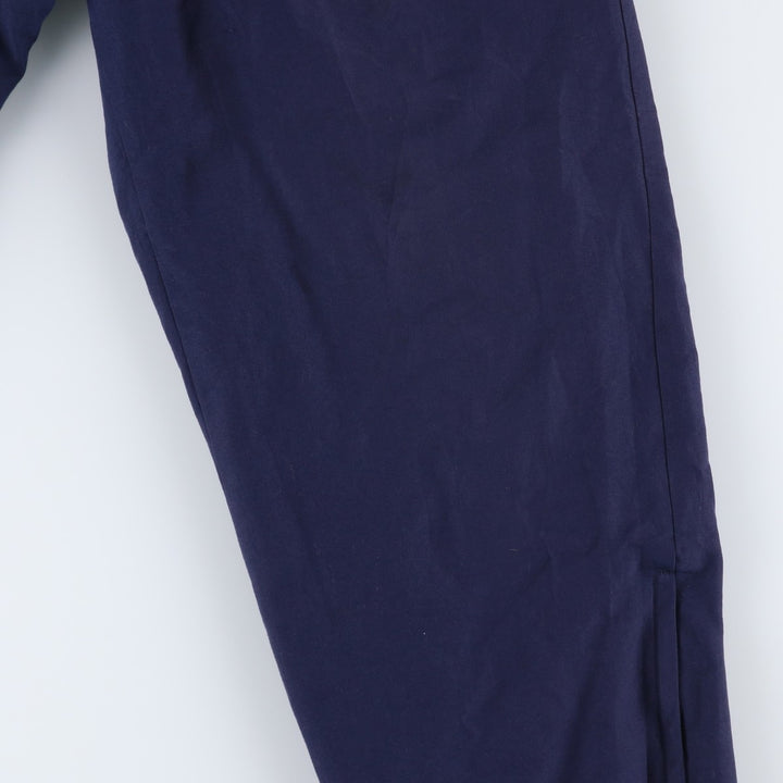 Vintage 1980'S Adidas warm-up pants, nylon, crinkly pants, men's size M. polyester navy blue type Vintage Second Hand