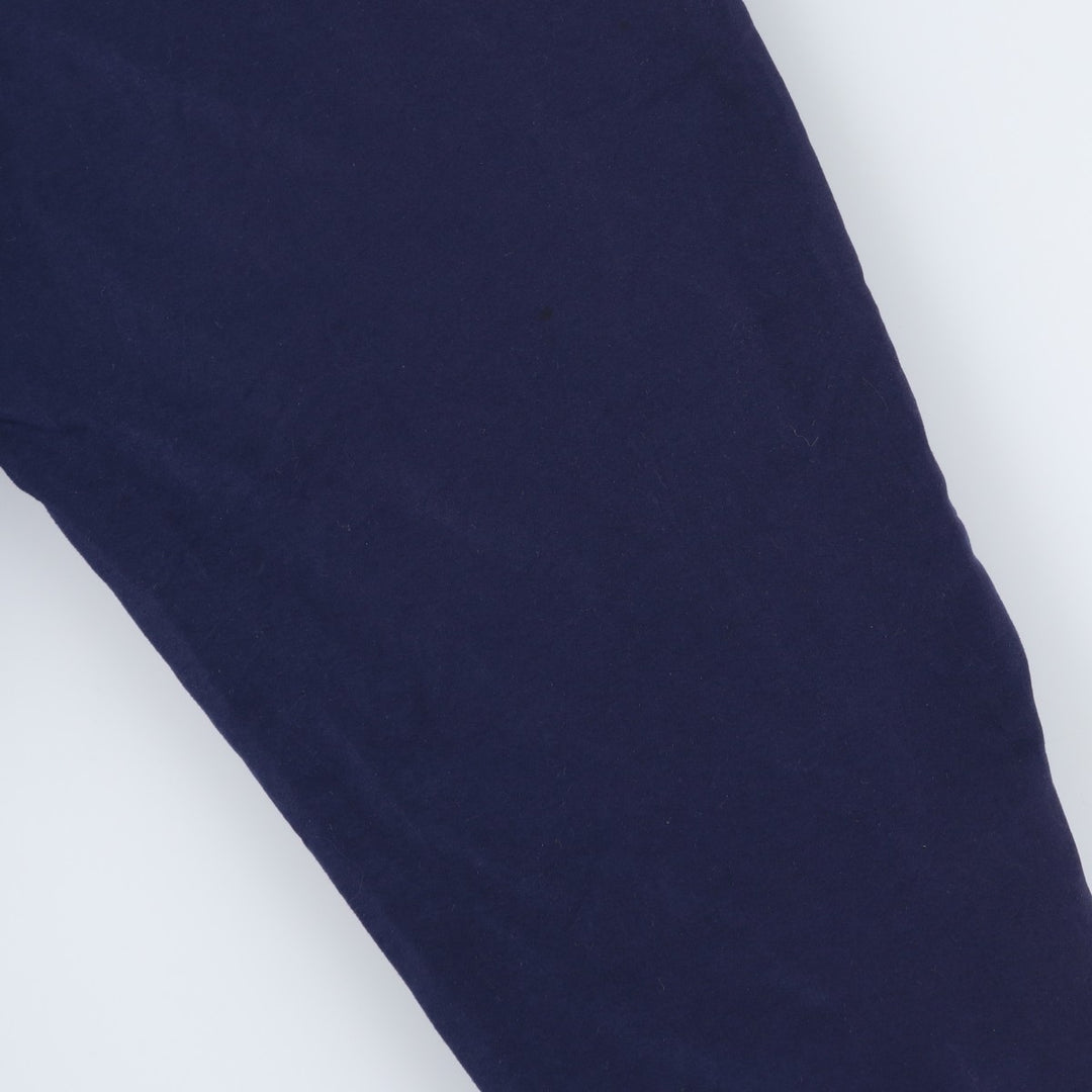 Vintage 1980'S Adidas warm-up pants, nylon, crinkly pants, men's size M. polyester navy blue type Vintage Second Hand