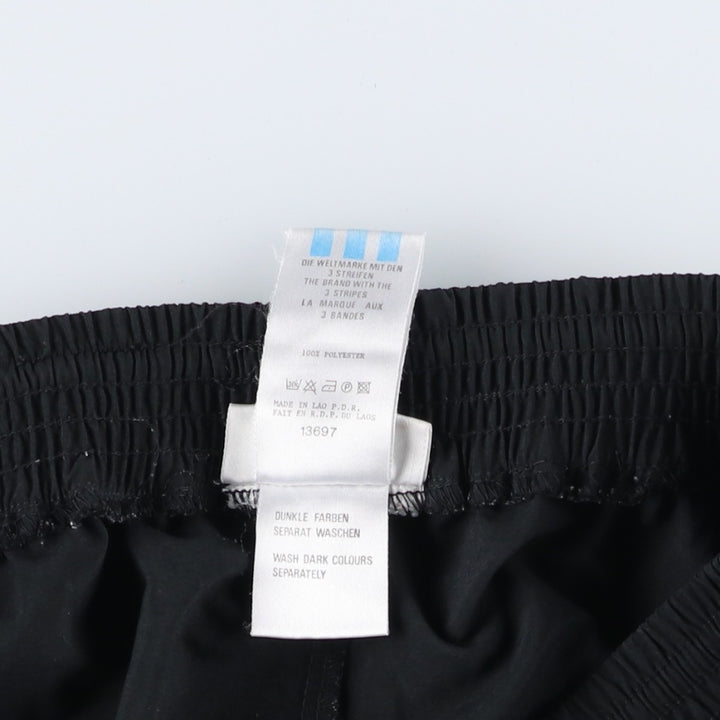 Vintage 1980'S Adidas warm-up pants, nylon, crinkly pants, men's size M. polyester black type Vintage Second Hand