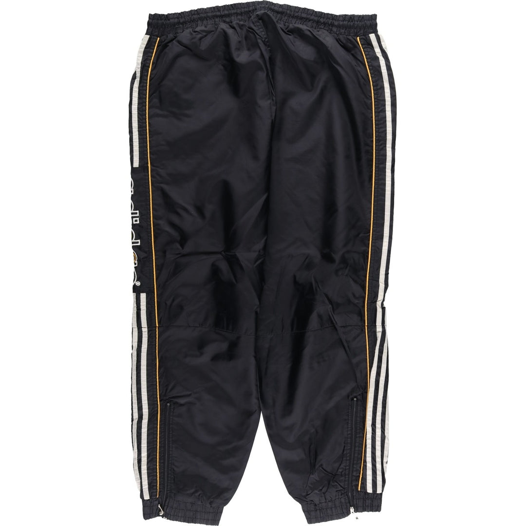 90s-00'S Adidas Warm-Up Pants, Nylon, Shaka Shaka Pants, Men's Size L, Vintage polyester black type Vintage Second Hand