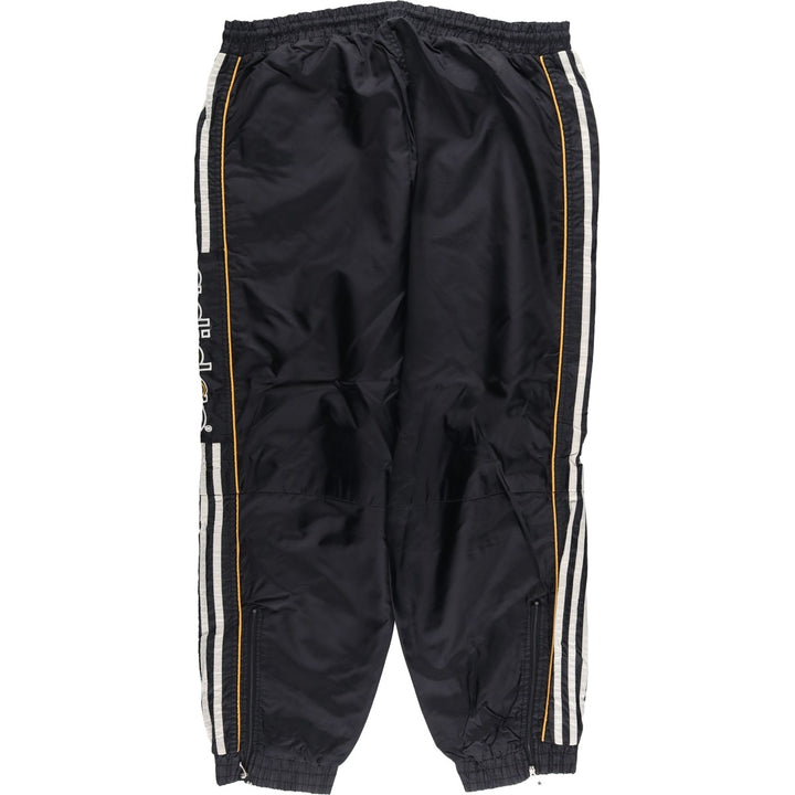 90s-00'S Adidas Warm-Up Pants, Nylon, Shaka Shaka Pants, Men's Size L, Vintage polyester black type Vintage Second Hand