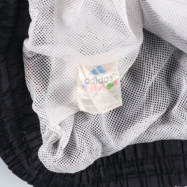 90s-00'S Adidas Warm-Up Pants, Nylon, Shaka Shaka Pants, Men's Size L, Vintage polyester black type Vintage Second Hand