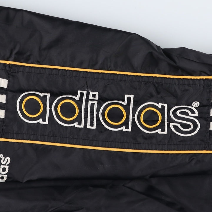 90s-00'S Adidas Warm-Up Pants, Nylon, Shaka Shaka Pants, Men's Size L, Vintage polyester black type Vintage Second Hand