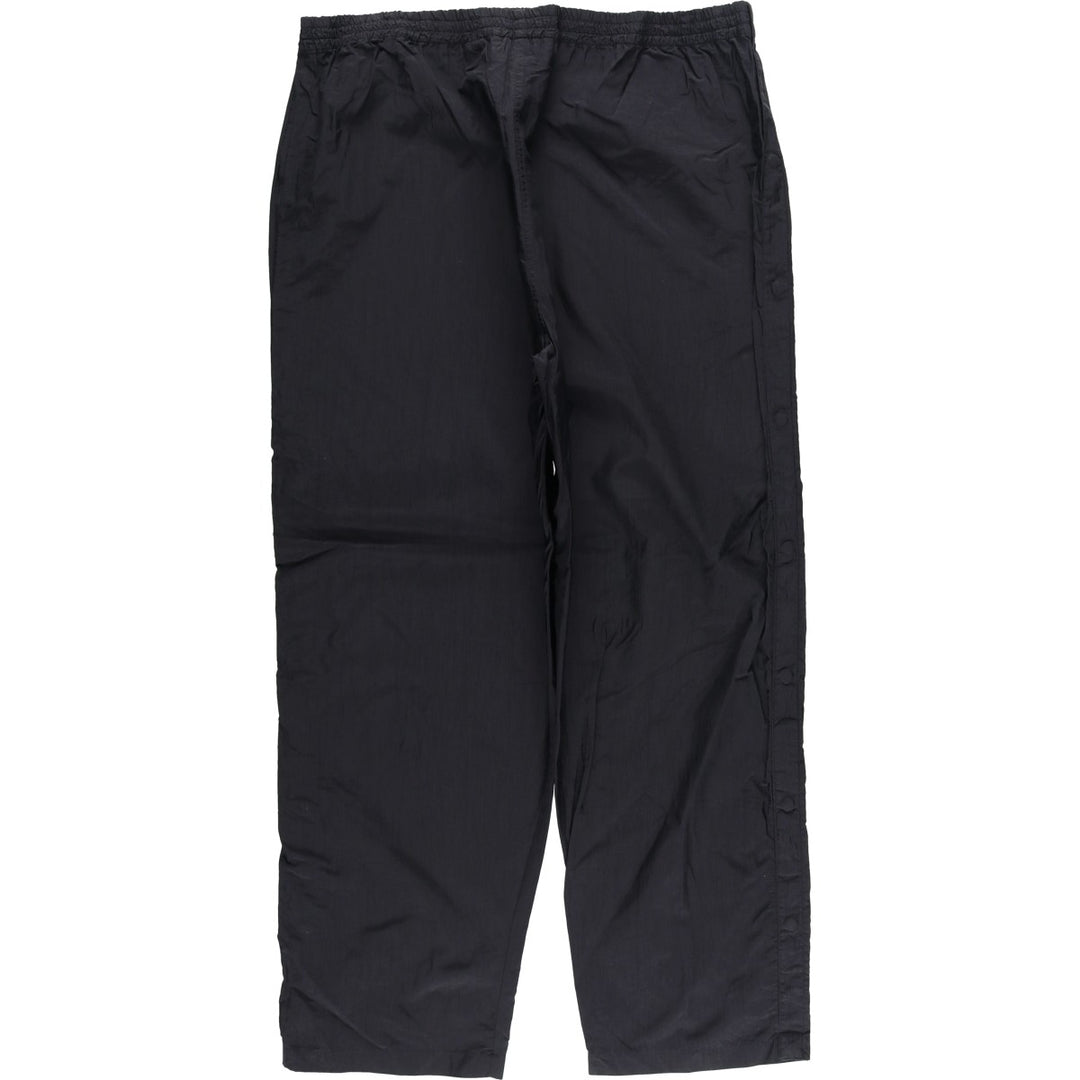 90'S Champion Authentic Athletic Apparel nylon pants, crinkle pants, men's size XL, vintage Nylon black type Vintage Second Hand