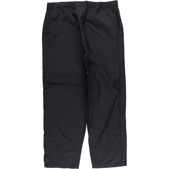 90'S Champion Authentic Athletic Apparel nylon pants, crinkle pants, men's size XL, vintage Nylon black type Vintage Second Hand