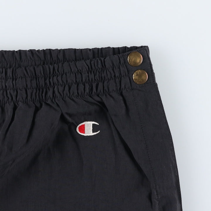 90'S Champion Authentic Athletic Apparel nylon pants, crinkle pants, men's size XL, vintage Nylon black type Vintage Second Hand