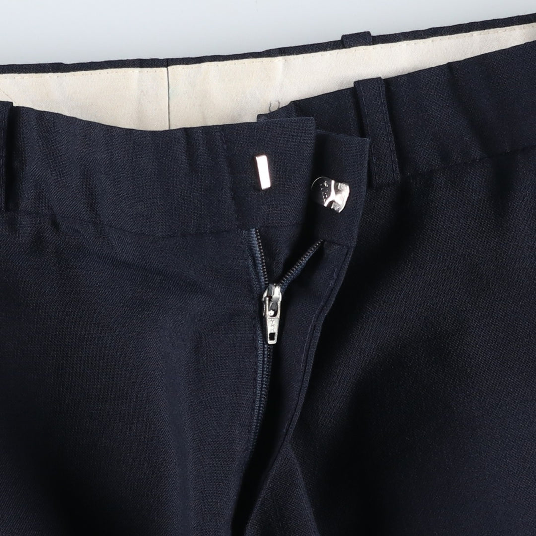 FELLINI Polyester and Wool Pants and Slacks, Made in Canada, Men's Size W32 polyester navy blue type Vintage Second Hand