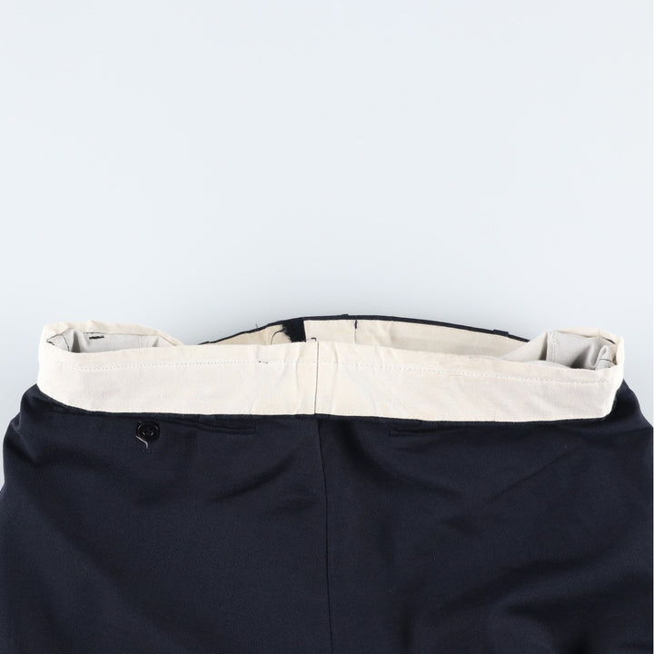 FELLINI Polyester and Wool Pants and Slacks, Made in Canada, Men's Size W32 polyester navy blue type Vintage Second Hand