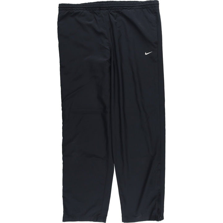 Nike warm-up pants, nylon pants, crinkle pants, men's size M polyester black type Vintage Second Hand