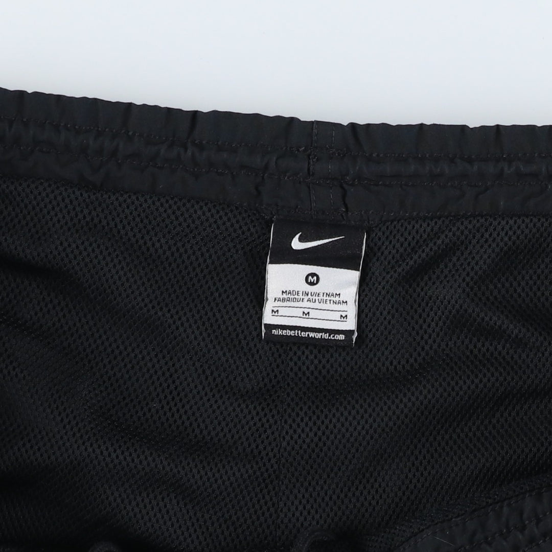 Nike warm-up pants, nylon pants, crinkle pants, men's size M polyester black type Vintage Second Hand