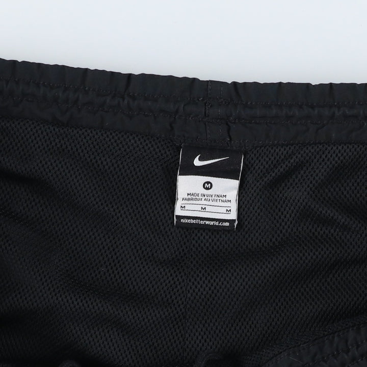 Nike warm-up pants, nylon pants, crinkle pants, men's size M polyester black type Vintage Second Hand