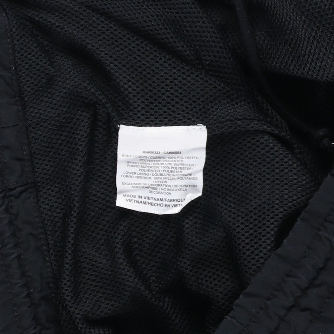 Nike warm-up pants, nylon pants, crinkle pants, men's size M polyester black type Vintage Second Hand