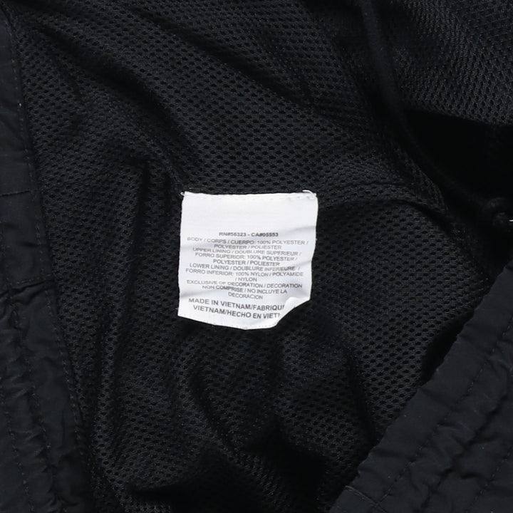 Nike warm-up pants, nylon pants, crinkle pants, men's size M polyester black type Vintage Second Hand