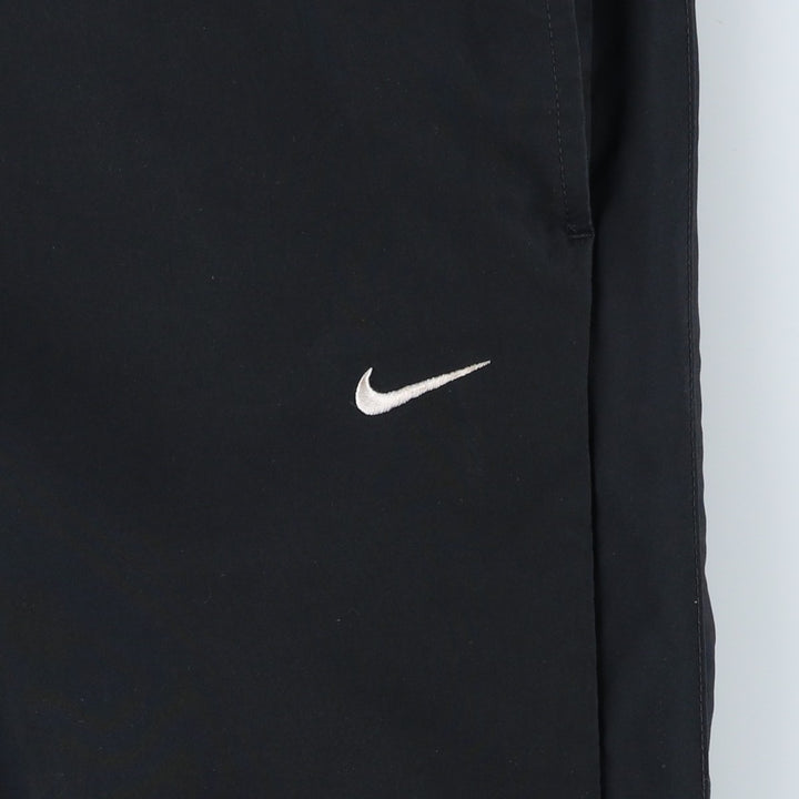 Nike warm-up pants, nylon pants, crinkle pants, men's size M polyester black type Vintage Second Hand