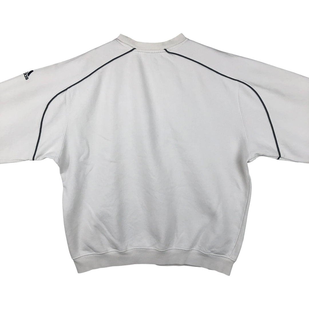 Adidas logo sweatshirt, men's size M unclear white type Vintage Second Hand