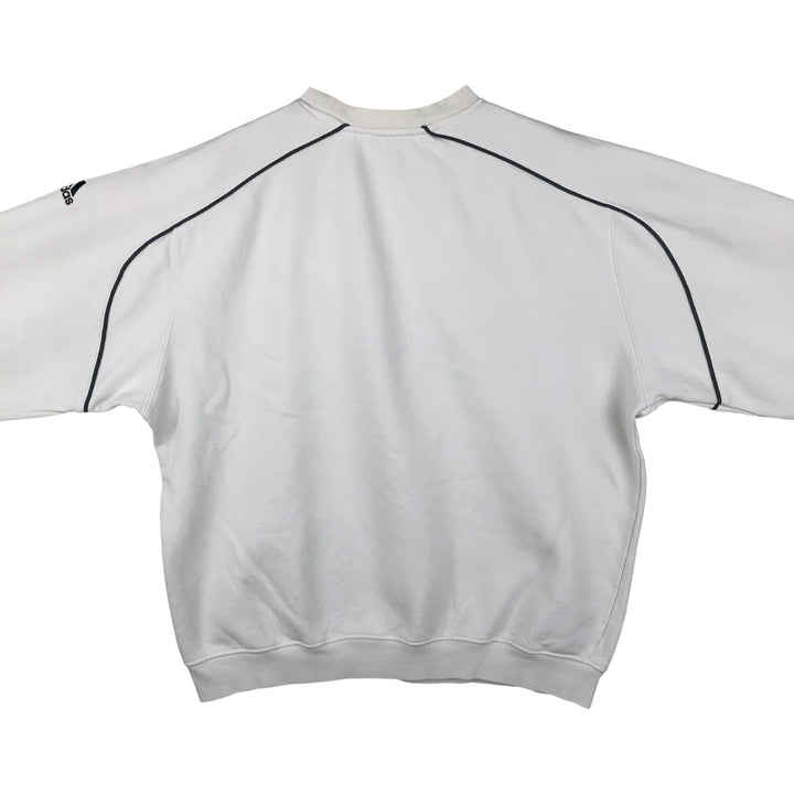 Adidas logo sweatshirt, men's size M unclear white type Vintage Second Hand