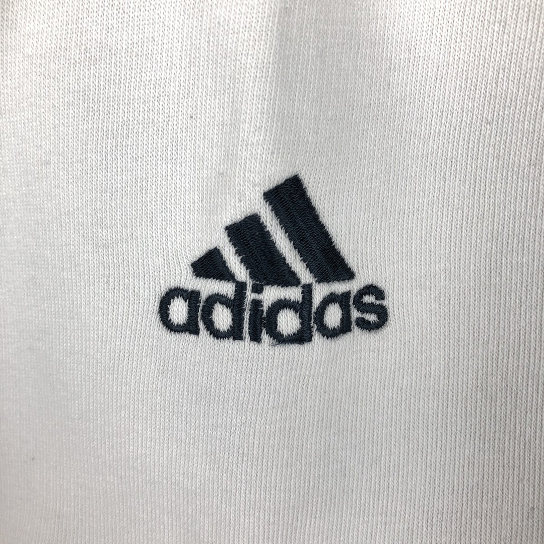 Adidas logo sweatshirt, men's size M unclear white type Vintage Second Hand