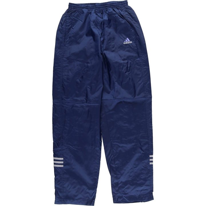 90'S Adidas nylon pants, men's size M Nylon navy blue type Vintage Second Hand