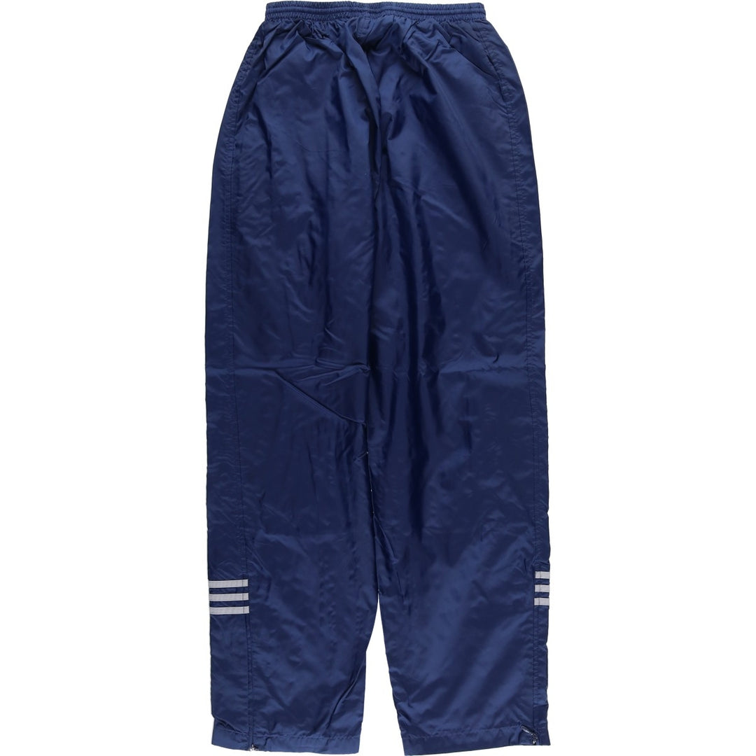 90'S Adidas nylon pants, men's size M Nylon navy blue type Vintage Second Hand
