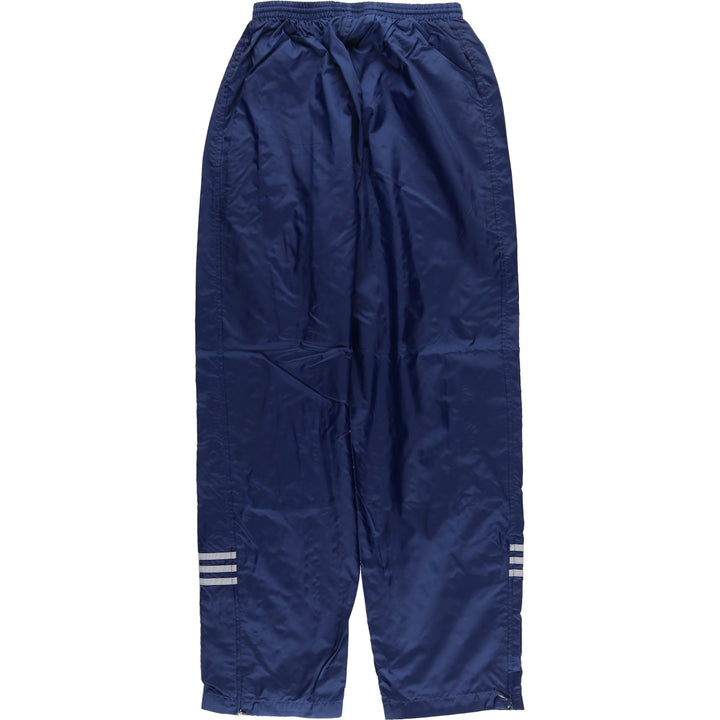 90'S Adidas nylon pants, men's size M Nylon navy blue type Vintage Second Hand