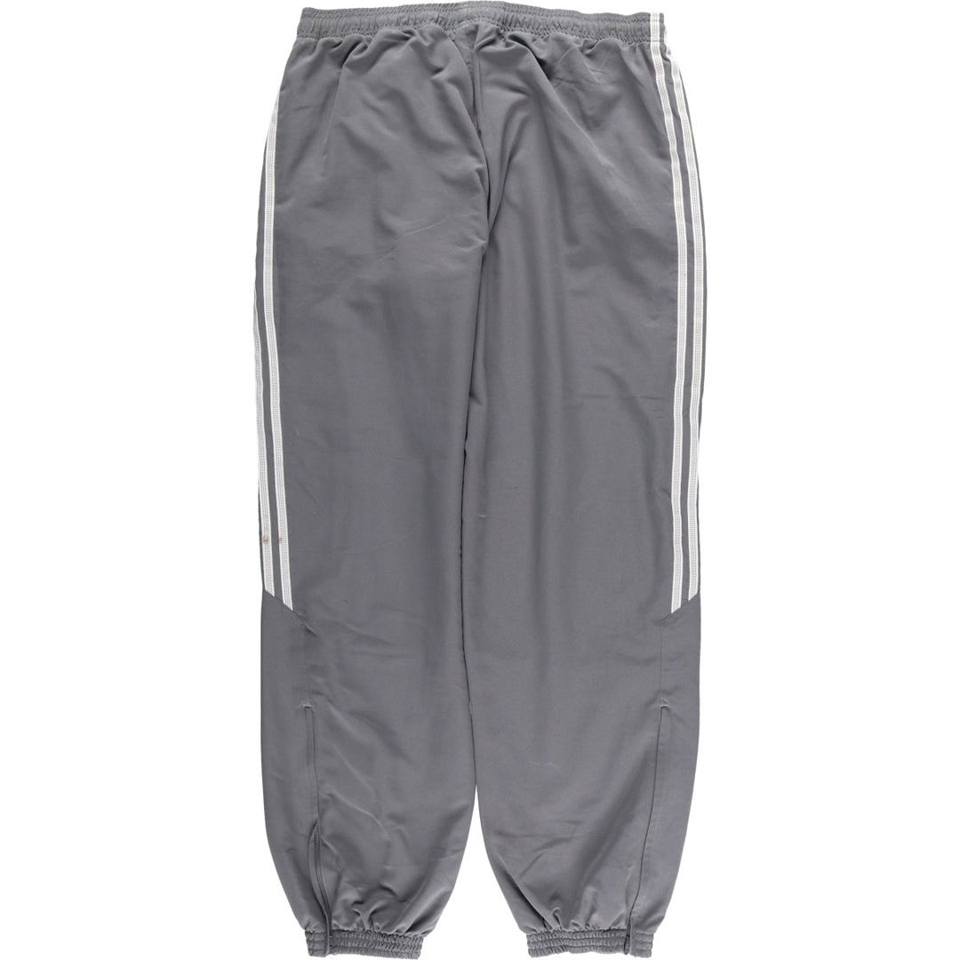 00'S Adidas warm-up pants, nylon pants, rustling pants, men's size L polyester gray type Vintage Second Hand