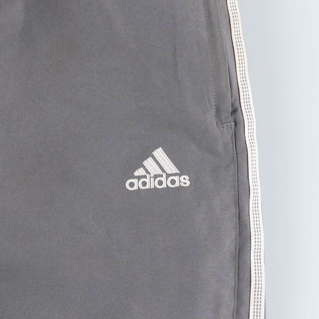 00'S Adidas warm-up pants, nylon pants, rustling pants, men's size L polyester gray type Vintage Second Hand