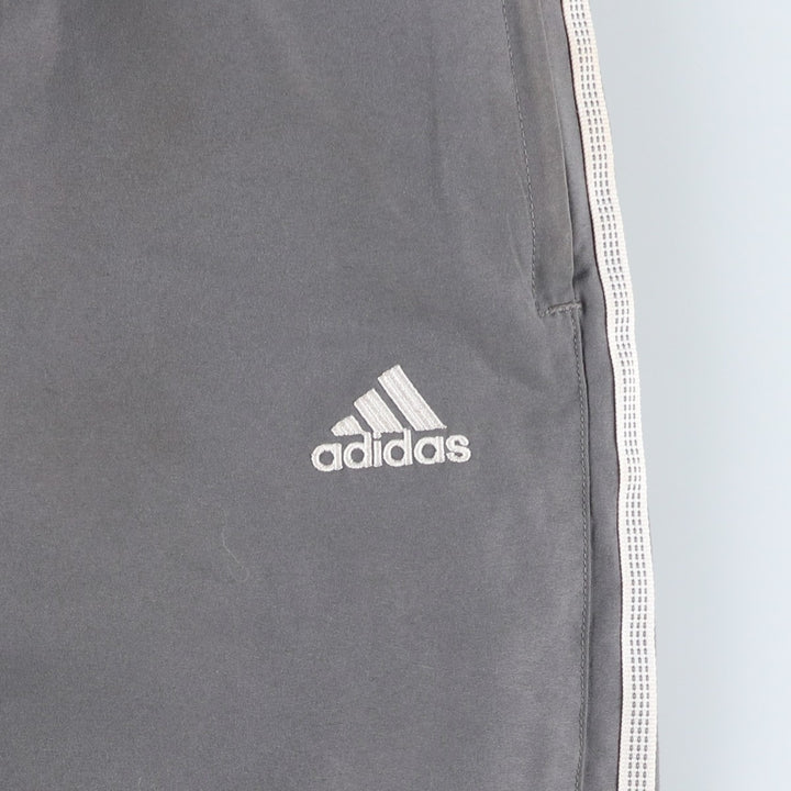 00'S Adidas warm-up pants, nylon pants, rustling pants, men's size L polyester gray type Vintage Second Hand