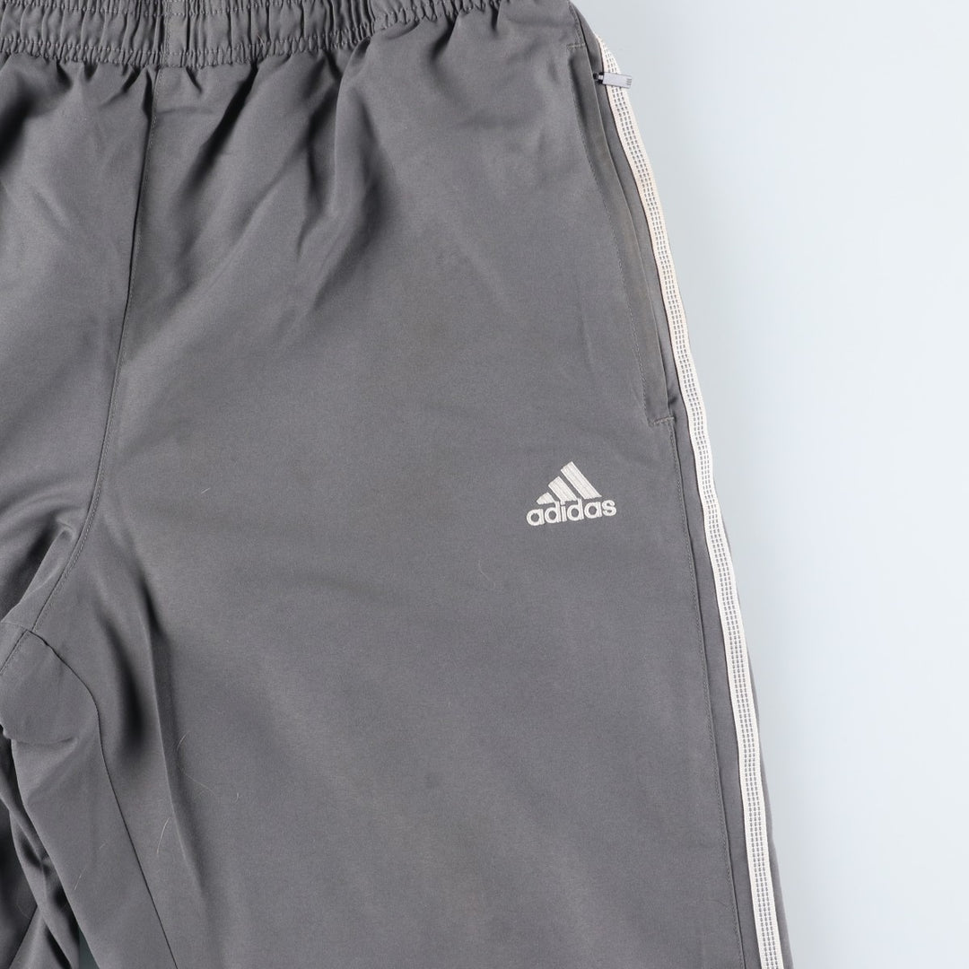 00'S Adidas warm-up pants, nylon pants, rustling pants, men's size L polyester gray type Vintage Second Hand