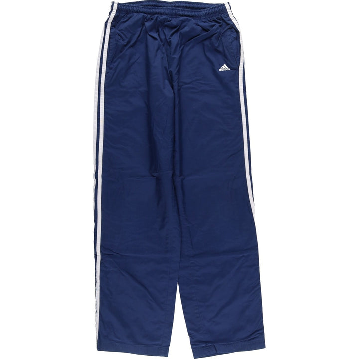 00'S Adidas nylon pants, rustling pants, men's size M Nylon blue type Vintage Second Hand