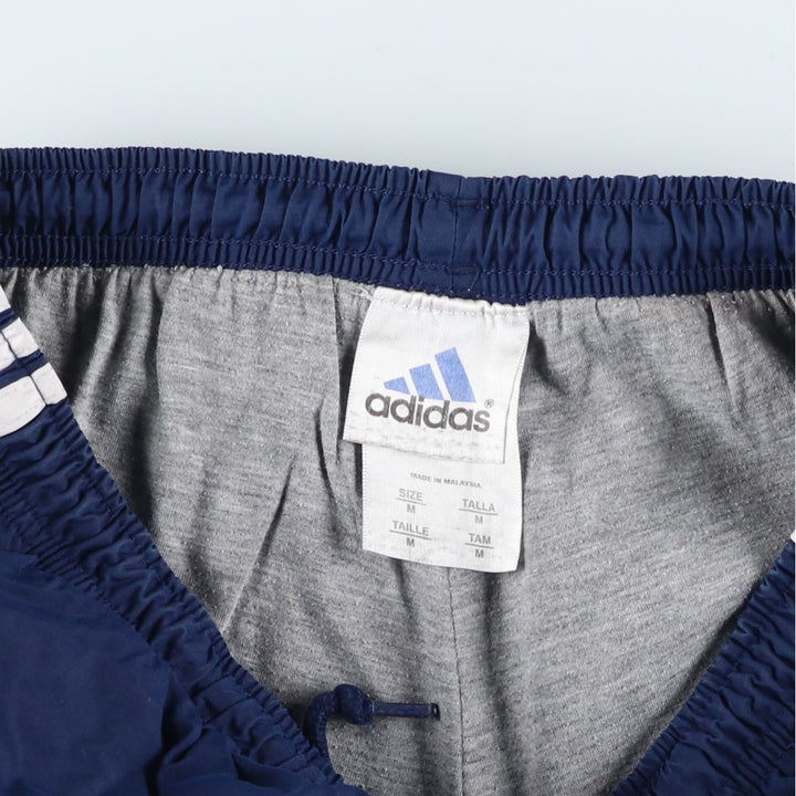 00'S Adidas nylon pants, rustling pants, men's size M Nylon blue type Vintage Second Hand