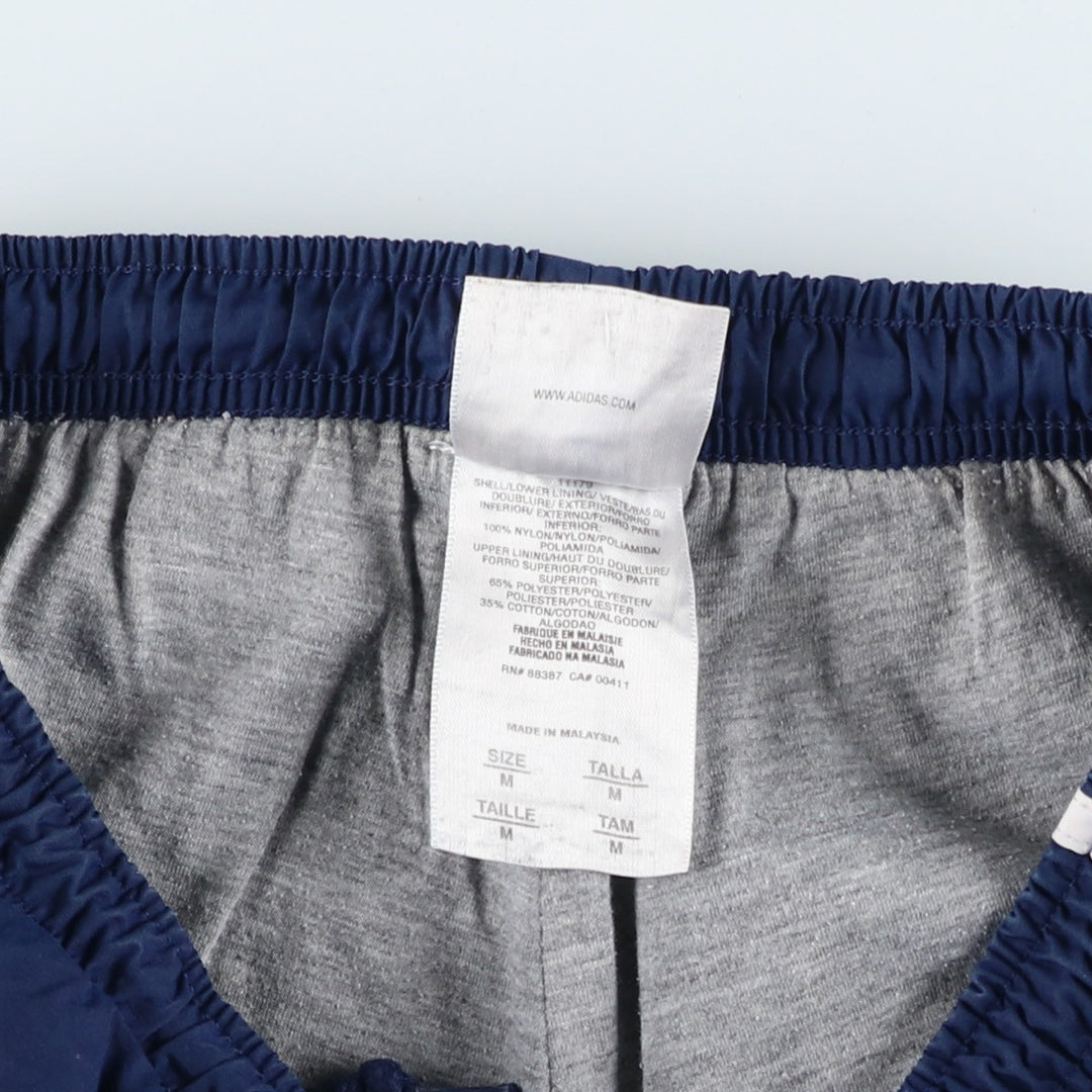 00'S Adidas nylon pants, rustling pants, men's size M Nylon blue type Vintage Second Hand