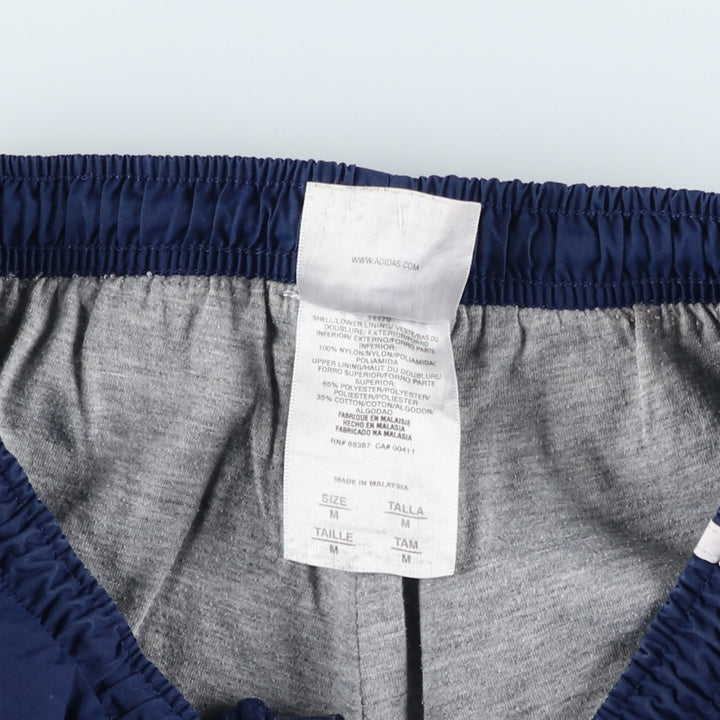 00'S Adidas nylon pants, rustling pants, men's size M Nylon blue type Vintage Second Hand