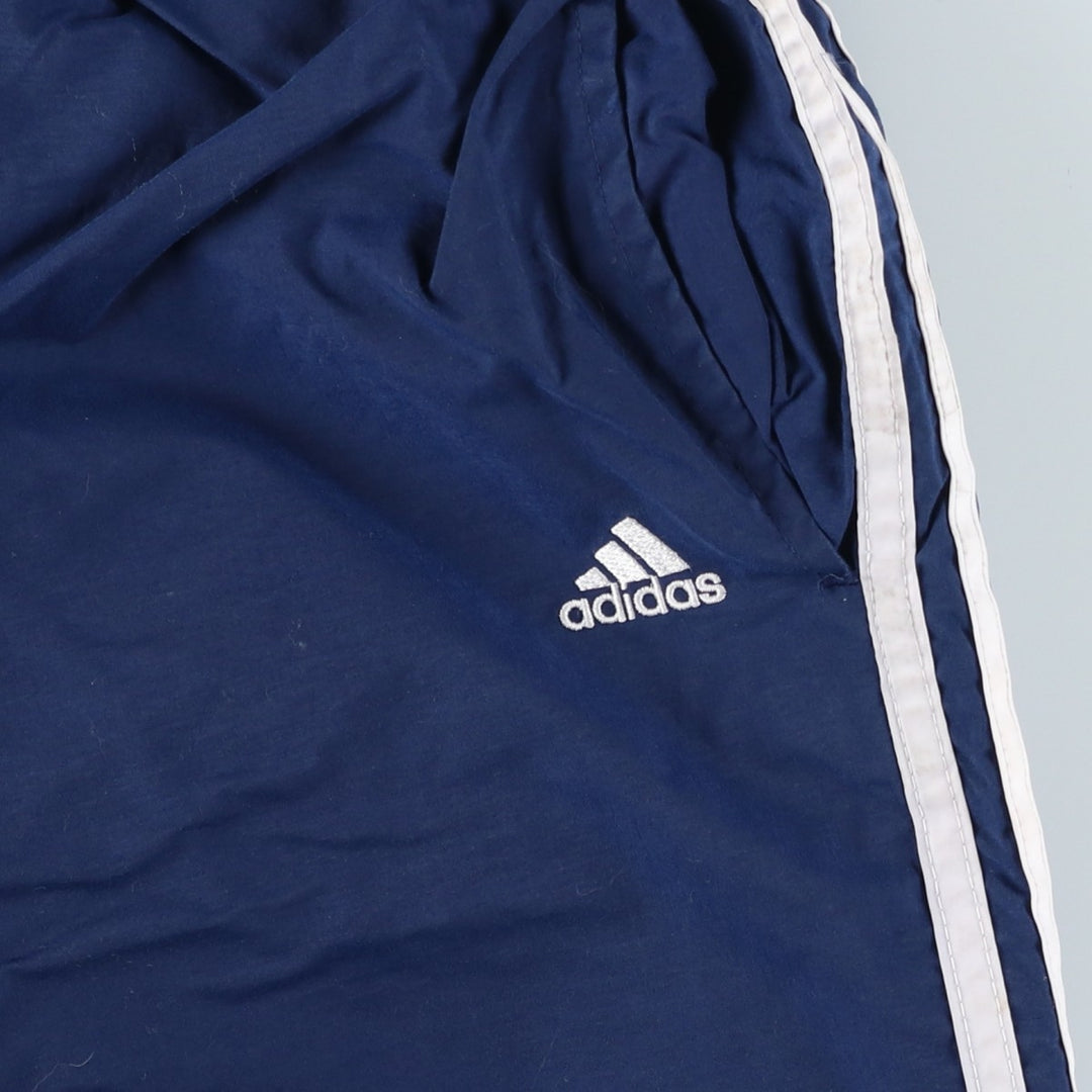 00'S Adidas nylon pants, rustling pants, men's size M Nylon blue type Vintage Second Hand