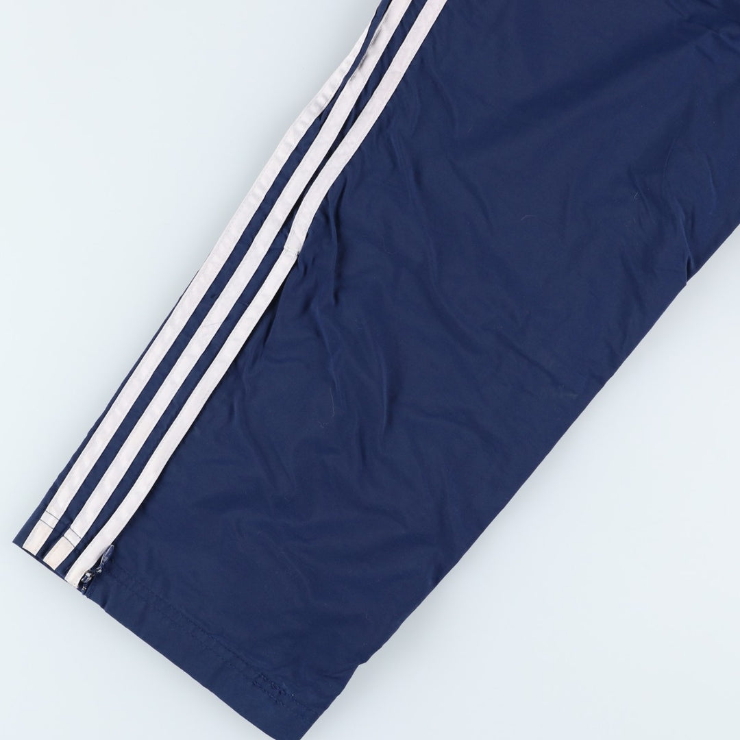 00'S Adidas nylon pants, rustling pants, men's size M Nylon blue type Vintage Second Hand