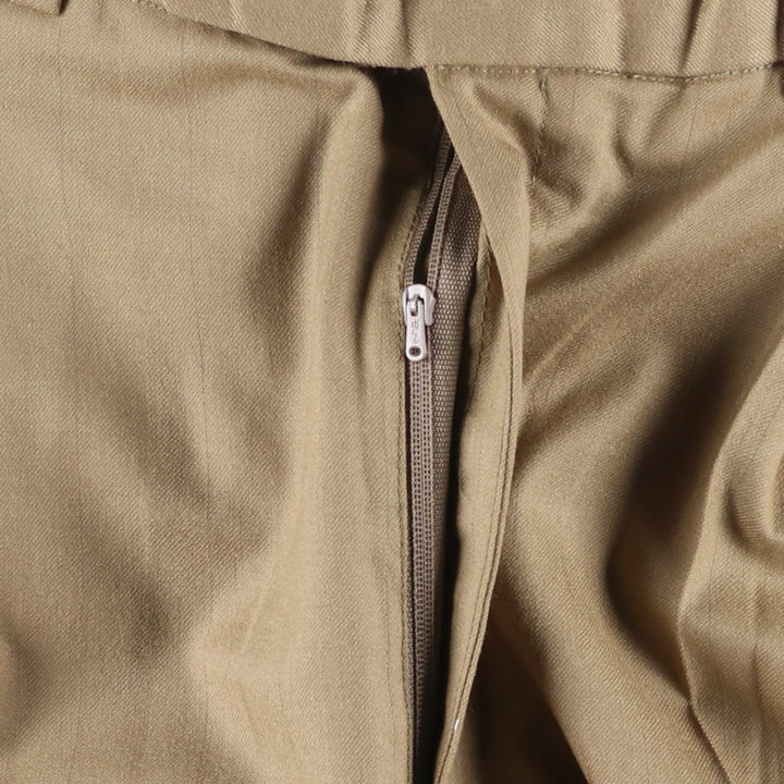 Solbro Stripe Pattern Two-Pleated Slacks, Men's Size W31 unclear Beige type Vintage Second Hand