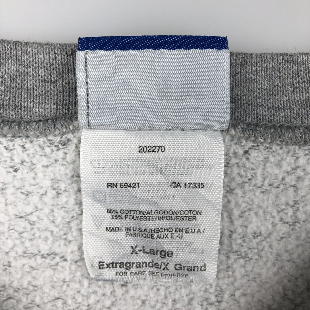 Vintage 90'S Reebok One-Point Logo Sweatshirt, Made in USA, Men's XL cotton gray type Vintage Second Hand