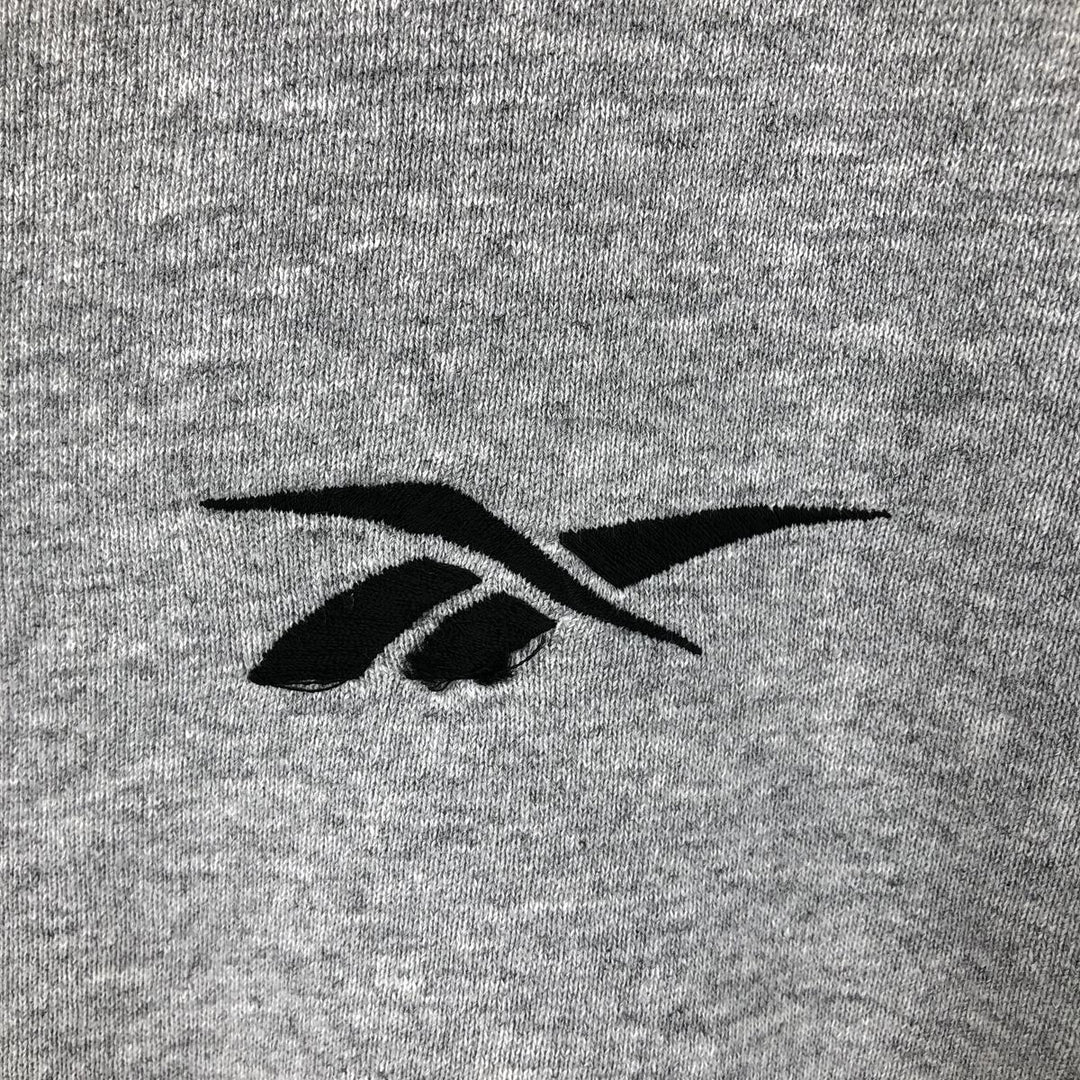Vintage 90'S Reebok One-Point Logo Sweatshirt, Made in USA, Men's XL cotton gray type Vintage Second Hand