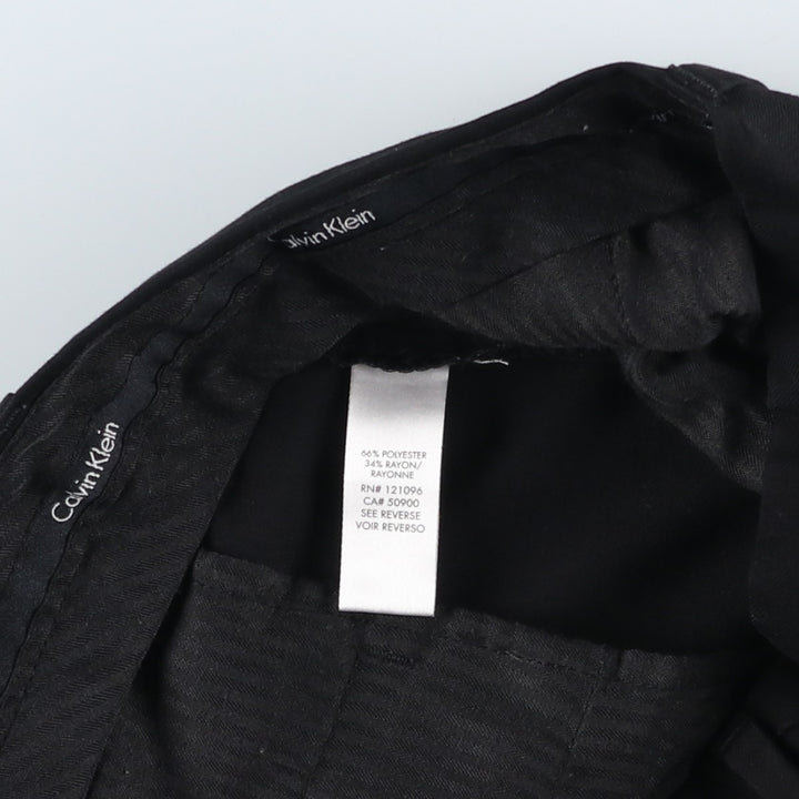 2000s~ Calvin Klein Men's Slacks, Size W36 polyester black type Vintage Second Hand
