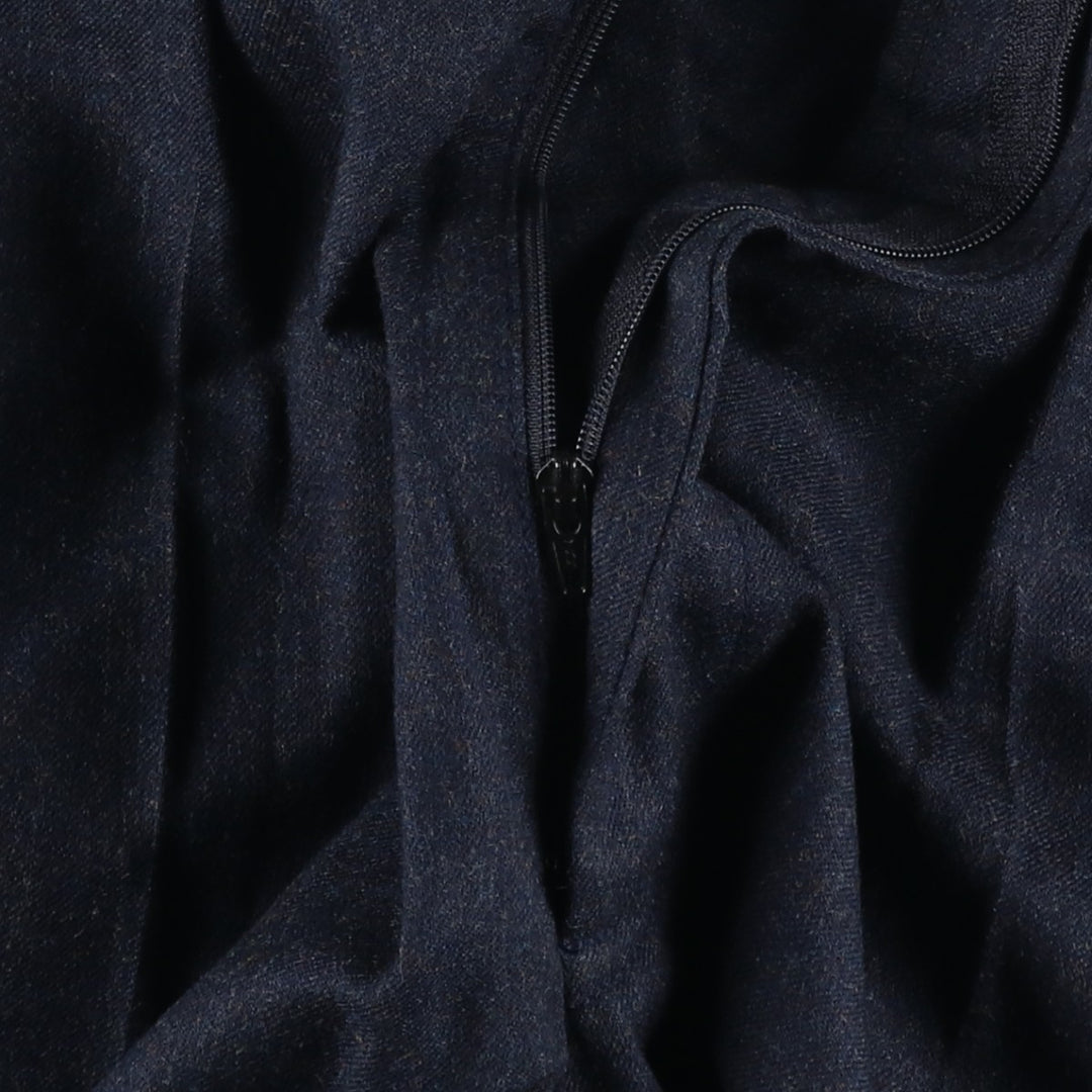 John Alexander Two-pleat Slacks, Made in USA, Men's, Size W35 wool navy blue type Vintage Second Hand