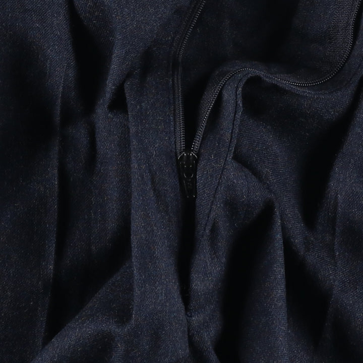 John Alexander Two-pleat Slacks, Made in USA, Men's, Size W35 wool navy blue type Vintage Second Hand
