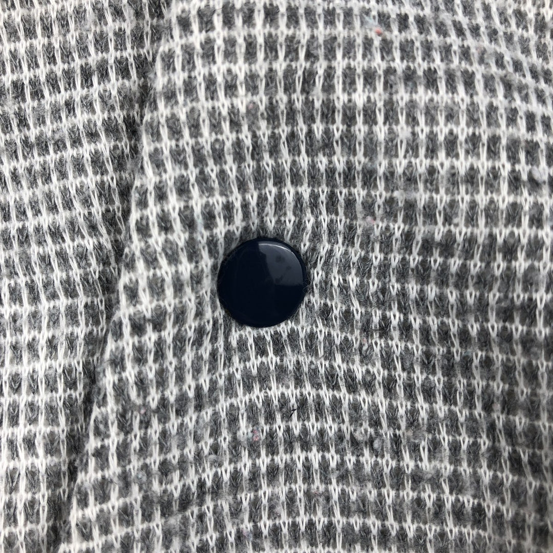 Vintage 1980'S Nike Navy Blue Tag Half Button Sweatshirt, Men's Size L cotton gray type Vintage Second Hand